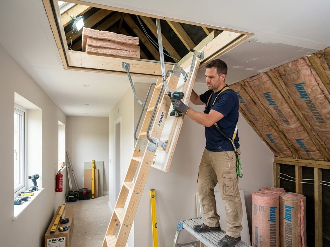 Guide til lofttrappe ved efterisolering af loft